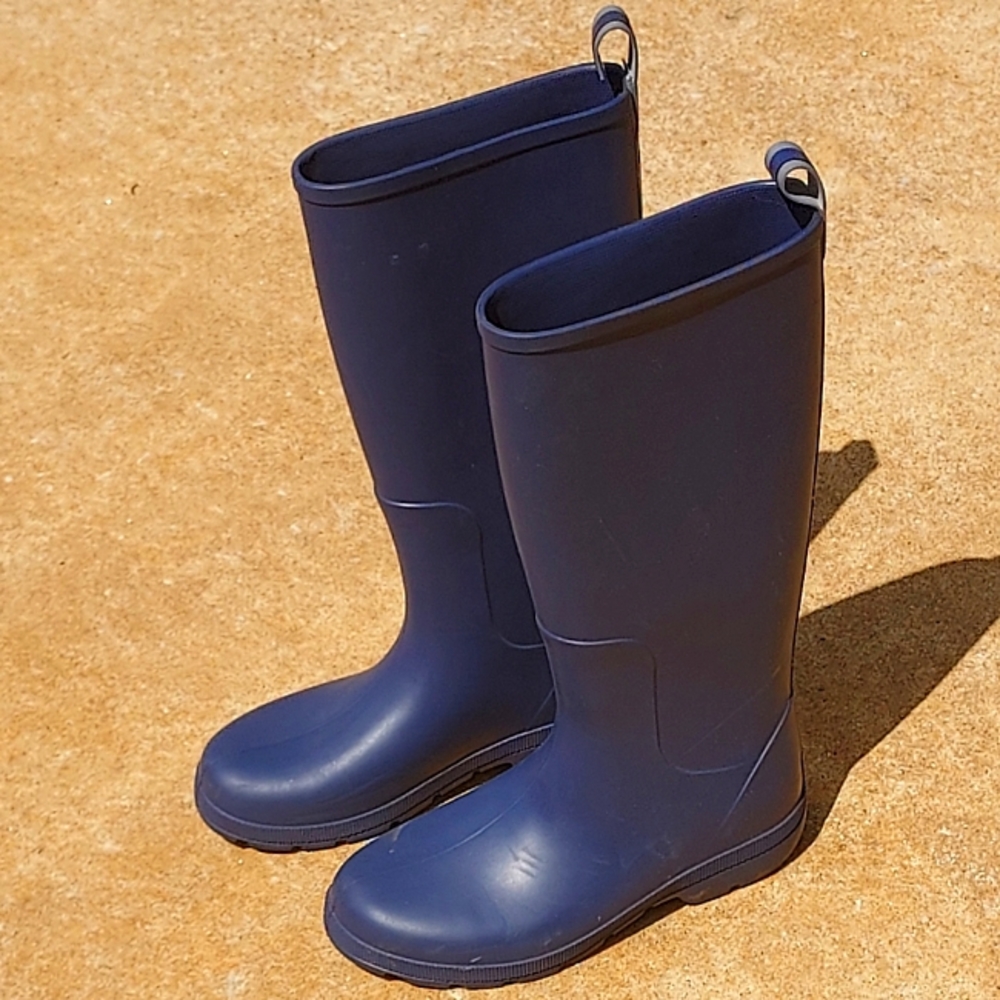 Women's Navy Totes Rain Boots Size 8